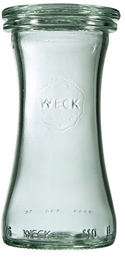 Сет стаклени тегли Weck Delika, 100 ml, 6 парчиња, проѕирно стакло