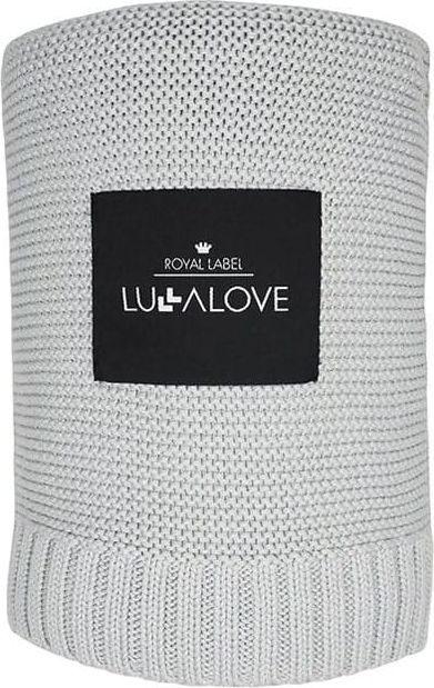 Batanije për bebe LullaLove Bamboo Glamour, 80x100 cm, gri