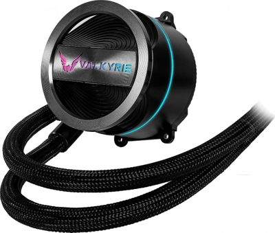 Ладилник за вода за процесор Valkyrie Dragonfang 240 ARGB, Intel AMD, 240 mm, црн