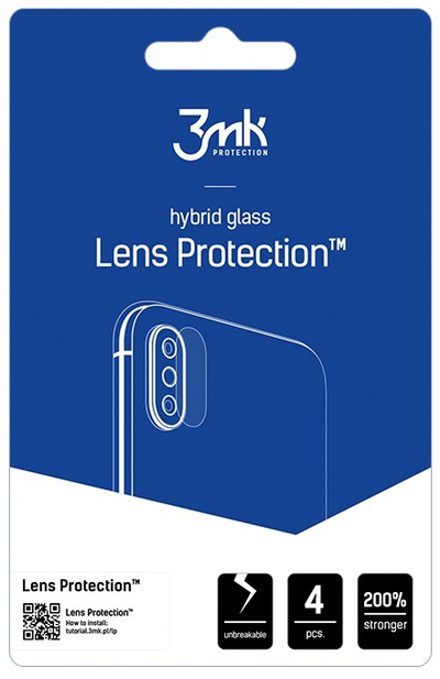 Mbrojtëse lente 3MK Lens Protection për Oppo Reno 15 Pro, xham hibrid i hollë, transparent