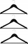 Varëse rrobash 5five Simply Smart, dru, set 3 copë, e zezë