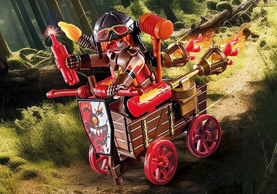 Set lodër Playmobil Novelmore 71486 Kahboom Racing Cart, 33 pjesë, kalorës mesjetar, shumëngjyrësh