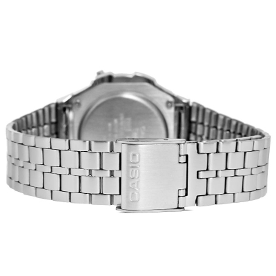Orë dore Casio A171WE-1AEF, digjitale, që s’e ha uji, ngjyrë argjendi