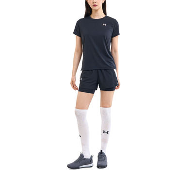 Bluzë Under Armour Tech Solid Short Sleeve Crew, për femra, poliester, e zezë