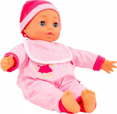 Kukull beb Bebolina 50 Fjalë, 40cm, me zë, rozë