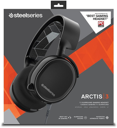 Kufje SteelSeries Arctis 3, (2019 Edition), të zeza