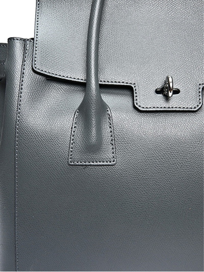 Çantë tote WHOLESALE AW25 LV 479, lëkurë natyrale, 31x33x14 cm, gri