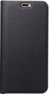 Kaburë telefoni Luna Book Gold për Samsung S24 Plus, mbrojtëse me magnet, e zezë