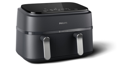 Fritezë ajri Philips 3000 Series NA351/00, 2 kosha, kompakte, gri