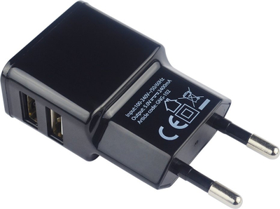Karikues muri Grab n Go GNG-102, me 2 porta USB, 2.4A, i zi