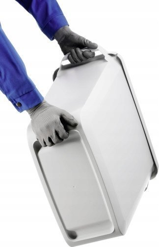 Kosh plehrash Durable DURABIN 60L, plastik, i bardhë