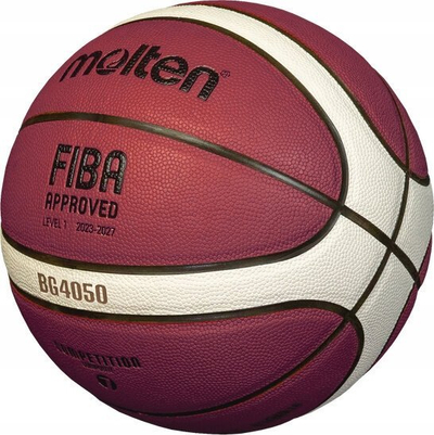 Топка за кошарка Molten BG4050, големина 7, одобрена од FIBA, портокалова