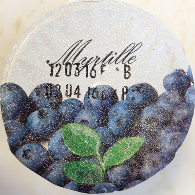 Kos me boronicë Blueberry, qumësht i plotë, farm yogurt, 125g