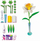 Set kreativ për lule Clementoni Make Your Flower Daffodil, 2 lule, për kalamaj 7+