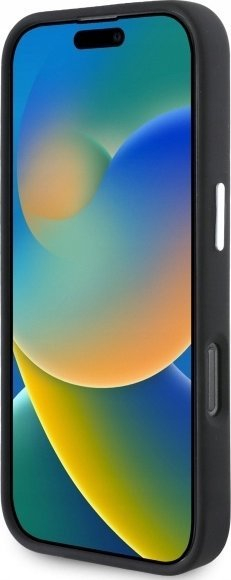 Mbulesë telefoni Mercedes për iPhone 16 Pro 6.3", silikon, MagSafe, me vija vertikale