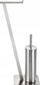 Set WC Wenko Lirio, çelik inox mat, i argjendtë