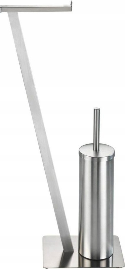 Set WC Wenko Lirio, çelik inox mat, i argjendtë