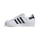 Atlete Adidas Originals Superstar II, lëkurë, taban gome, të bardha
