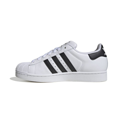 Atlete Adidas Originals Superstar II, lëkurë, taban gome, të bardha