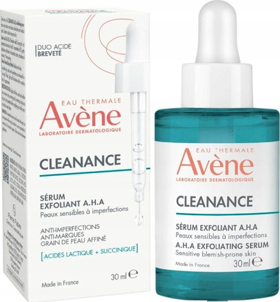 Serum eksfoliues Avène Cleanance A.H.A, për lëkurë me akne, 30ml
