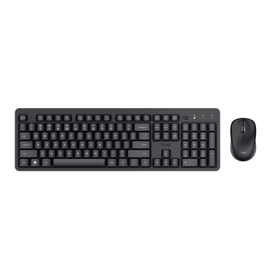 Set tastierë dhe maus Trust Ody II Wireless, i zi