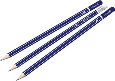 Lapsa Pelikan Pencil GP, set 10x blister, 2B B HB, blu