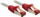 Kabllo rrjeti Lindy Patch Cat6 CrossOver S/FTP, 0.30m, e kuqe