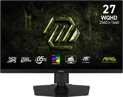 Monitor gaming MSI MAG 274QPF E20, 27", WQHD 2560x1440, 200 Hz, i zi