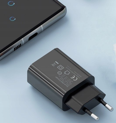 Karikues rrjeti QC3.0, 18W, USB A, i zi