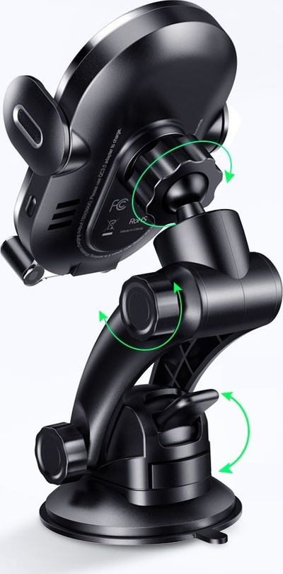 Mbajtëse makine me karikues wireless Mcdodo Space Series CH-7620, 15W, e zezë