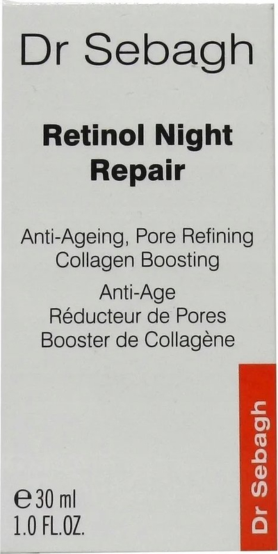 Серум за лице за ноќ Dr Sebagh Retinol Hyaluronic Acid, против стареење, 30 ml