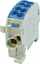 Bllok shpërndarës Simet SCB 25 SIMBLOCK 80110, 1000V, për montim në shinë TS 35, blu