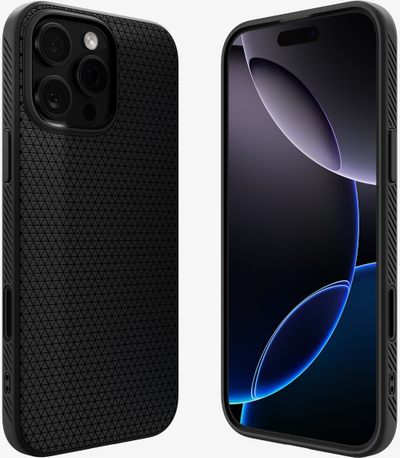 Mbulesë telefoni Spigen Liquid Air T MagSafe për iPhone 16 Pro Max, TPU, e zezë mat