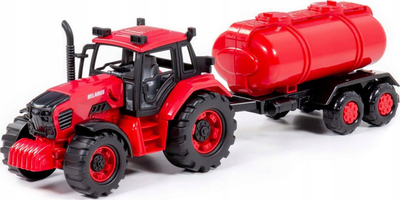Lodër traktor Polesie BELARUS 91635, me cisternë, plastike, i kuq