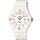 Orë dore Casio LRW200H-7E2 për goca, analoge, mban ujë 100m, e bardhë
