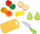 Set lojërash kuzhine 7&amp;7 Plastic Fruit Cutting, fruta plastike, dërrasë prerëse dhe thikë, shumëngjyrëshe