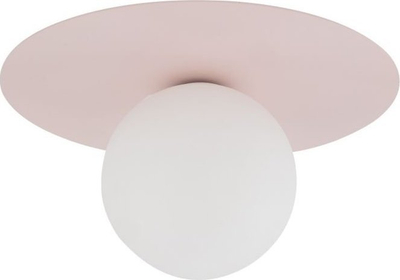 Плафонска ламба TK Lighting Pixie, стакло, Ø25 cm, розова