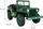 Makinë lodër elektrike Jeep Willys Military, 12V, 3 vende, jeshile ushtarake