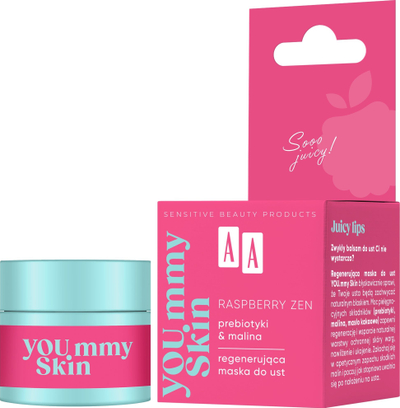 Maskë për buzë AA You.mmy Skin Raspberry Zen, rigjeneruese, me mjedër