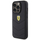 Mbrojtëse telefoni Ferrari Quilted për iPhone 15 Pro, me logo metal, e zezë