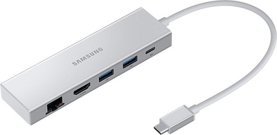 Adapto USB C Samsung Multiport, HDMI, 2x USB, argjendtë