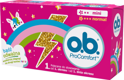 Tampona higjienikë o.b. Teens ProComfort Mini, 8 copë, për goca të reja