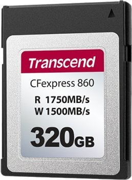 Kartë memorie Transcend CFexpress 860, 320GB, 1750MB/s, e zezë