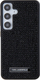 Mbulesë telefoni Karl Lagerfeld Rhinestone Metal Logo për Samsung Galaxy S24+, TPU PC, e zezë
