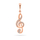 Varёse Brilio Silver Treble clef PT47R