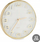 Orë muri Gold Wall Clock, diametër 33 cm, me numra në reliev, ngjyrë ari champagne