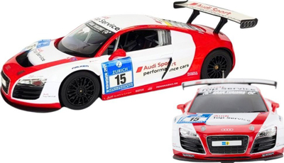 Makina me telekomandë Rastar Audi R8 LMS, shkalla 1:24, e bardhë