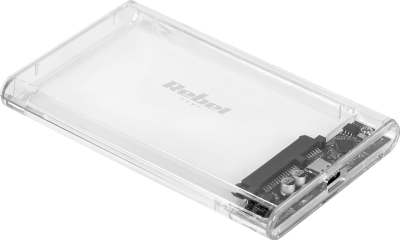 Kuti e jashtme për disk Rebel 2.5", SATA, USB C 3.1, transparente