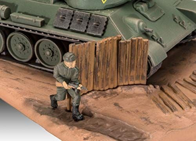 Model tanku Revell T 34 76 Model 1940, shkalla 1:76, set montimi, shumëngjyrësh