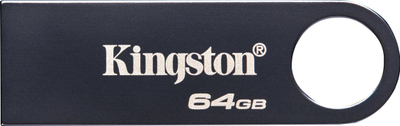 USB flash Kingston DTSE9 G3, 64GB, USB 3.0, metalik i zi